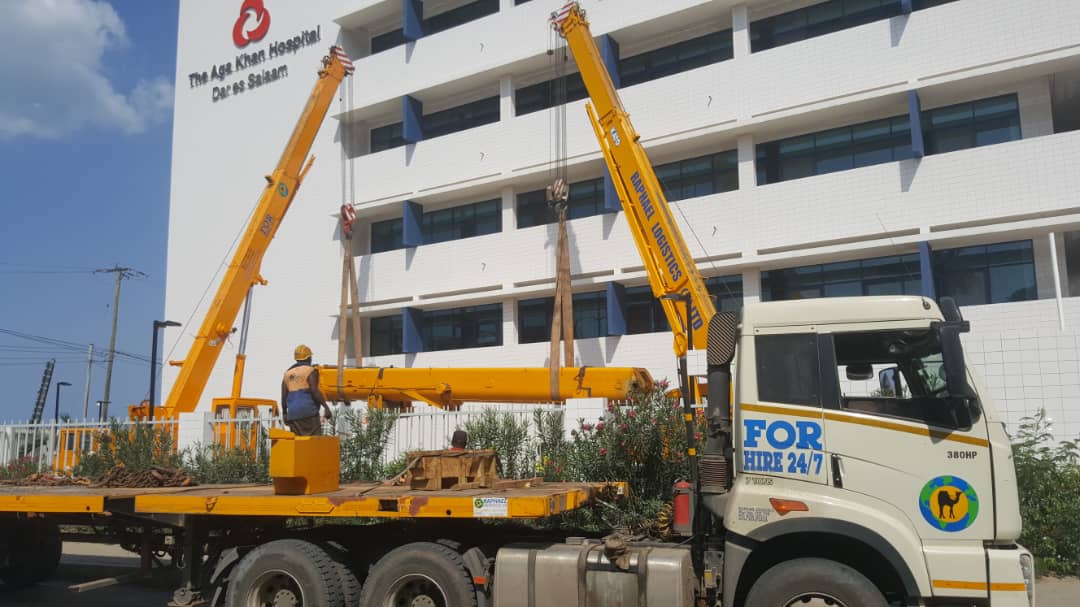 Installation of Heavy Building Equipment at Agha Khan Hospital
